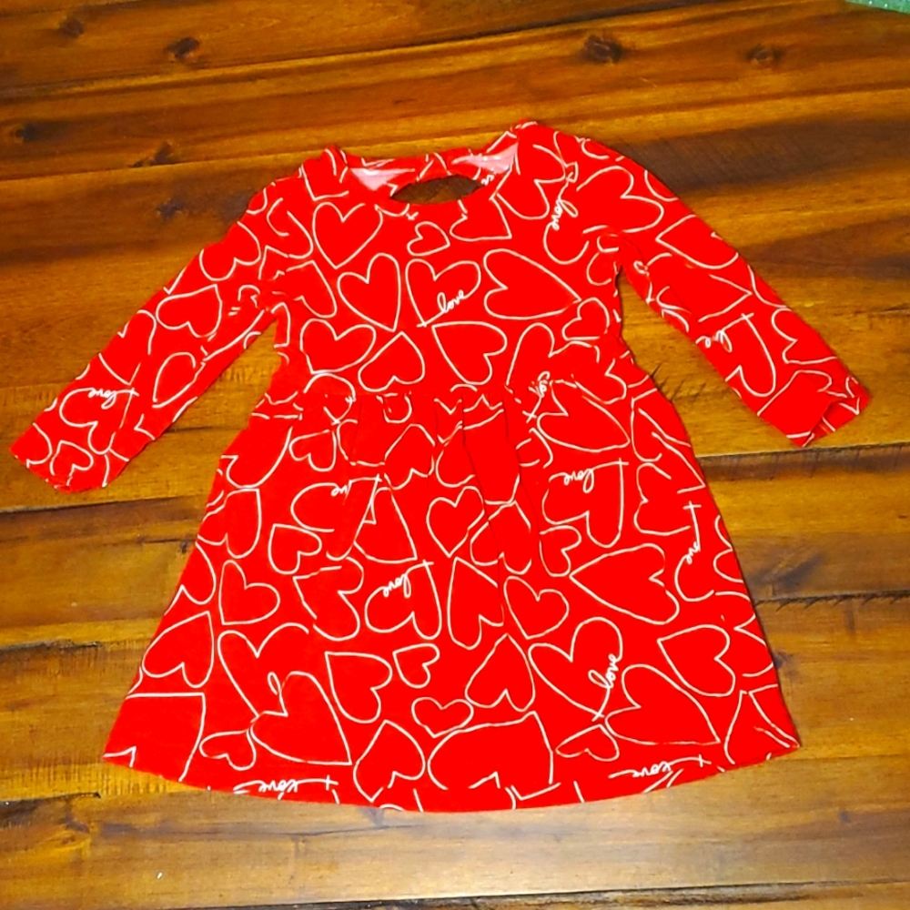 Red Heart Dress, Size 12M